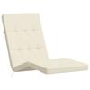Lounge Chair Cushions 2 Pcs Cream Oxford Fabric