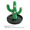 3D Printed Cactus Jewelry Holder, Desktop Jewelry Organizer, Jewelry Display Rack with Cute Pink Flower Design for Rings Earrings Bracelets Necklace,