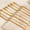 Vnox Maximalist Gold Plated Box Chain for Women, Stacked Stainless Steel Herringbone Snake Chain Wristband, New Jewelry Gift