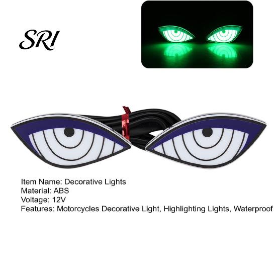 Stylish Vehicle Decorative Lights Ghost Eye Motorcycles LED with Waterproof Dynamic Eye-catching Motorcycle Lighting Rear Taillights for Car