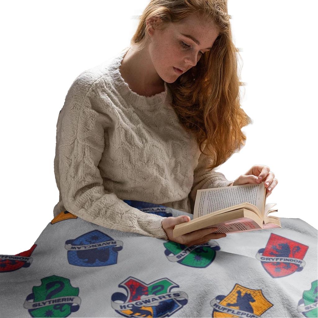 Harry Potter Fleece House Crests Blanket