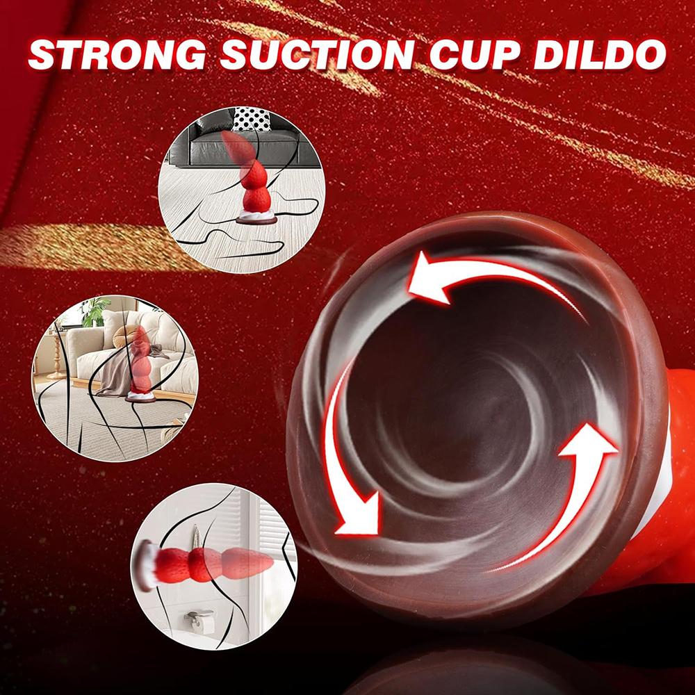 Monster Dildo Strawberry Adult Sex Toy Soft Butt Plug Anal Dilator Stimulate Anus Beads Strong Suction Cup Sexy Toys Anal Plug