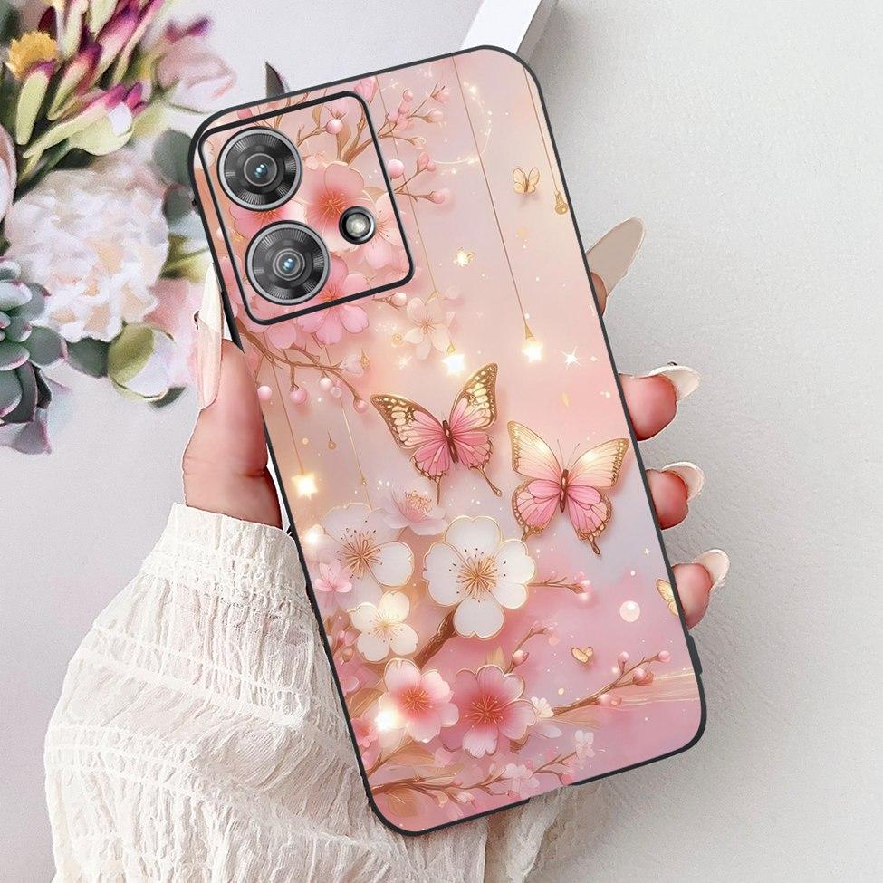 For Motorola Edge 40 Neo Case XT2307-1 Fashion Luxury Cute Cartoon Silicone Shockproof Bumper For Motorola Edge 40Neo Back Cover