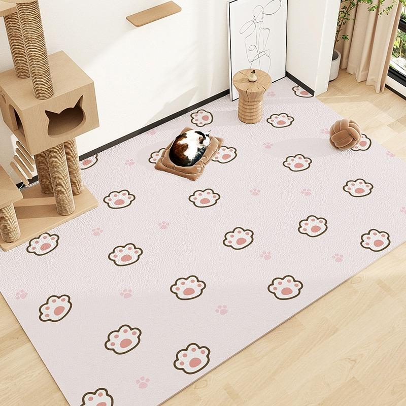 Pet Floor Mat PVC Leather Waterproof Carpet Dog Fence Rug Scratch-resistant Bite-resistant Mats Wipeable Easy To Clean Carpets