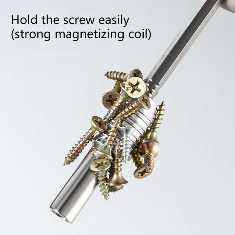 Hexagonal Strong Magnetic Socket Screwdriver Head Connecting Rod Telescopic Crossing Screwdriver Head Telescopic Socket Wre