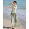 Shang Jing Women's French Romantic Resort Two-Piece Skirt Set