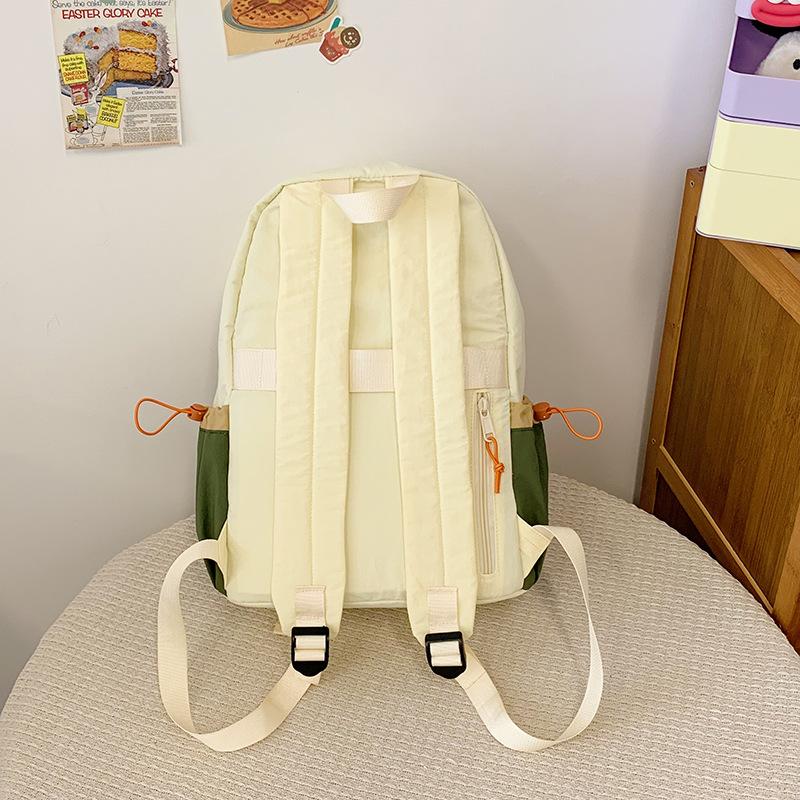 School bag Korean version high value back junior high school students casual simple lightweight versatile large capacity