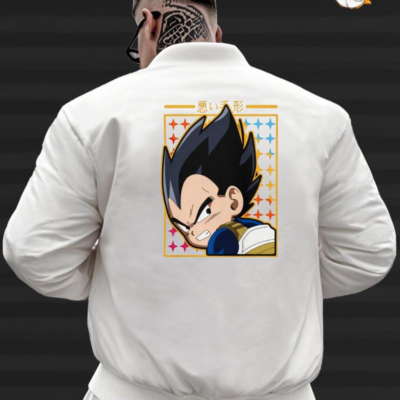 

Dragon Ball Bomber Jacket - Oversized Fit with Contrast Sleeves XXL чёрный