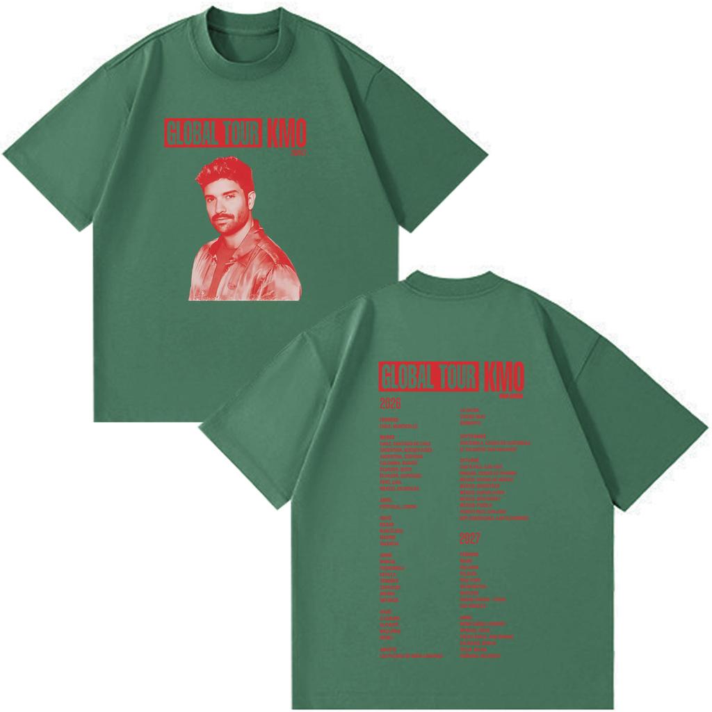Singer Pablo Alborn Kmo Global Tour 2026 Print T Shirt Unisex Unisex Fashion Tshirts Shortsleeved Casual Hiphop Cotton Tshirts