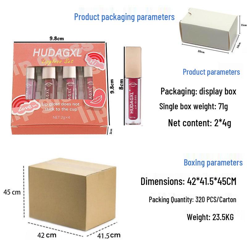 Long-Lasting Matte Lip Gloss - Non-Transfer, Moisturizing, Liquid Lipstick