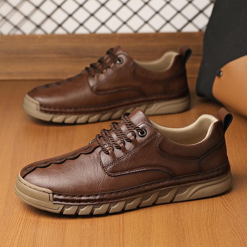 Ručně vyráběné pánské ležérní kožené boty pro muže mokasíny pánské ploché boty boty na řízení