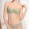 Sexy Half-cup Lace Suit for Small Chest, Non-empty Cup Underwear for Women, Gathered Anti-sagging Bra