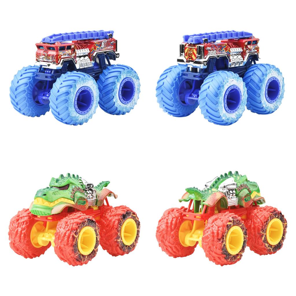 Hot Wheels Monster Truck 1:64 Assorted Vehicle Toys, Mini Cars, 8-Car Box, Ages 3+, Multi-Purpose, FYJ44-983K