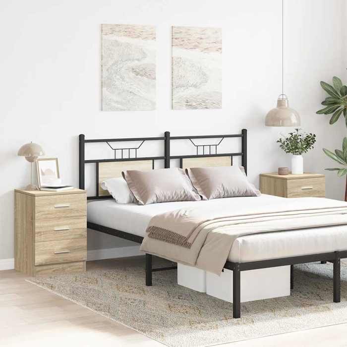 VidaXL Bedside Tables 2pcs Sonoma Oak 38x35x56cm Engineered Wood 800457