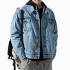 Men's Trendy Plus Size Denim Workwear Jacket - Versatile for Spring and Autumn
