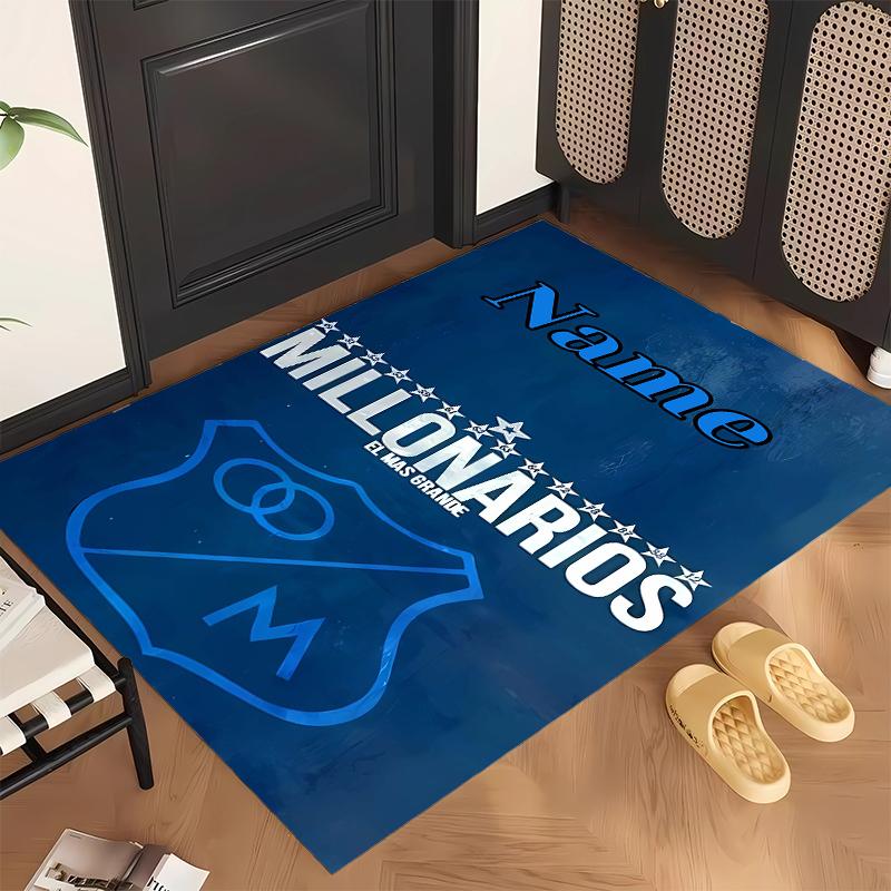 Millonarios FC (1) Personalized name Office Carpet Stylish Decor for Living Room Bedroom Kitchen