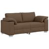 2 Seater Sofa In Brown 180 Cm Fabric