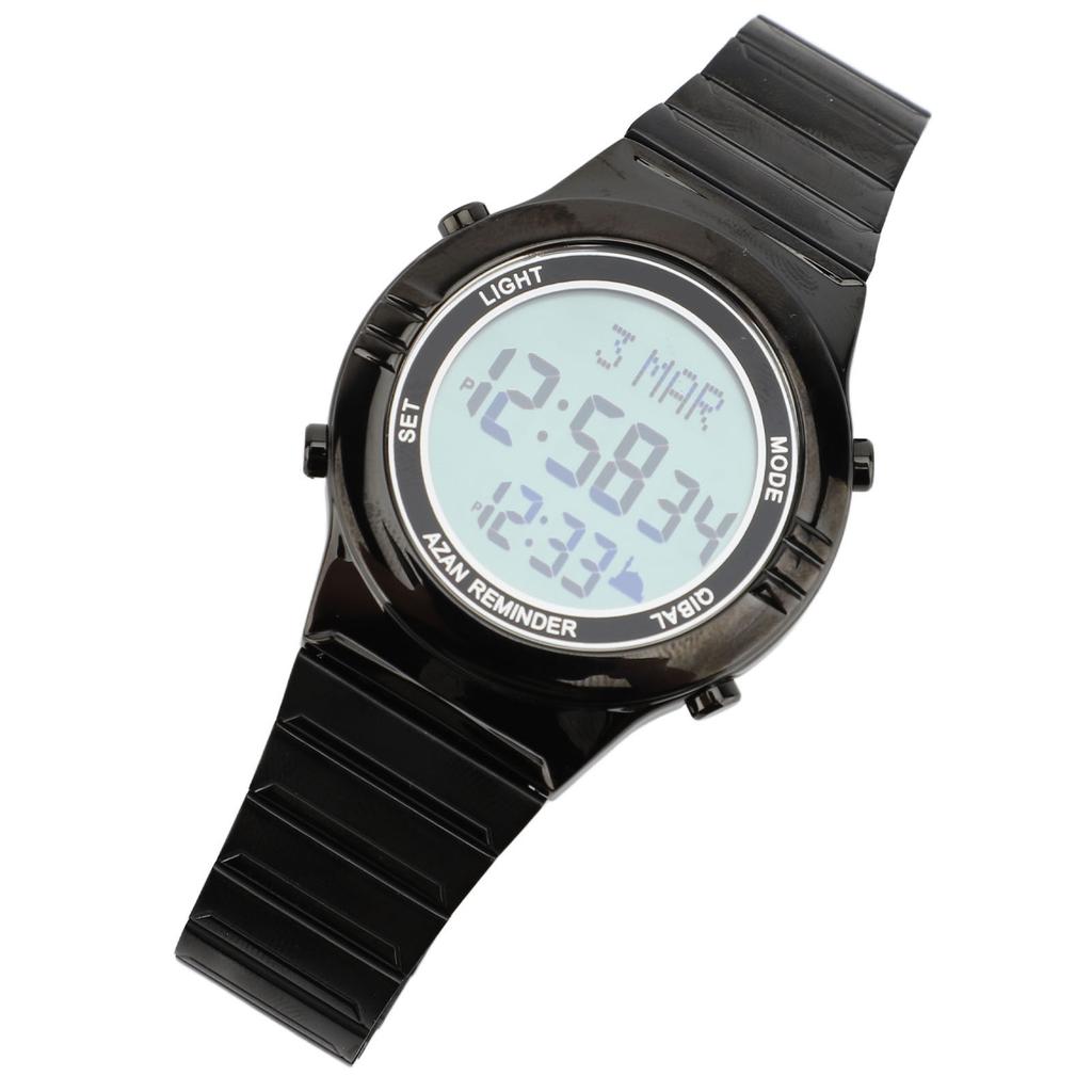 Men Multifunctional Electronic Watch Water Resistant Outdoor Sports Watch LED Digital Display Stainless Steel Wrist Watch for Men