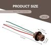 2PCS 7443 T20 Bulb Socket, Waterproof Insulation Brake Light Bulb Holder, ABS Shell Copper Wire Harness Female Connector, Universal for Most Cars