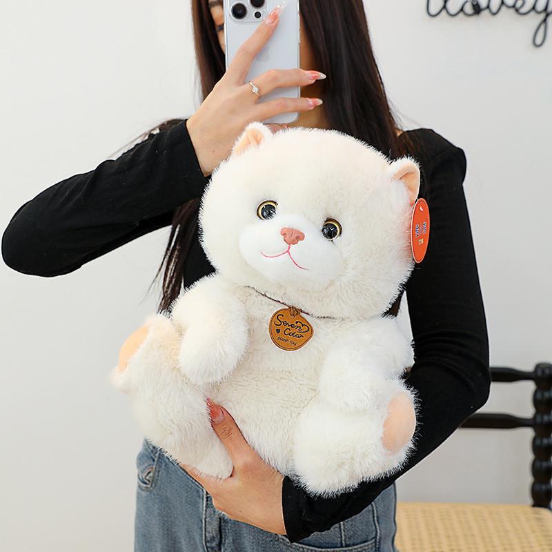 Cat Plush Toy Adorable Stuffed Doll Kids Collectors Gift Bedroom Decoration