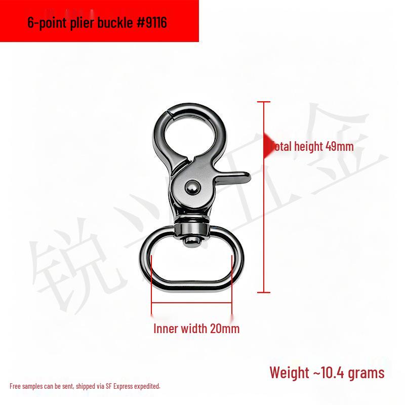 Alloy Pet Hook Metal Dog Buckle Chain Leather Belt Buckle Spring Hook