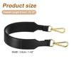 uxcell PU Leather Purse Handle Replacement Short Strap Clutch Bag Handle with Clasp for Crossbody and Black Gold Buckle Handbags, Wallets, Briefcases,