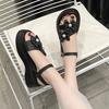 Fashion Women's Sandals Outdoor Flowers Luxury Summer Daily Ladies Shoes 2025 Trend Designer Chic and Elegant Sales Comfort Vintage Shoe