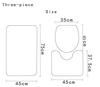 Modernes nordisches Design Marmor Toilette Dreiteilige Bodenmatte Türmatte Badezimmerteppich