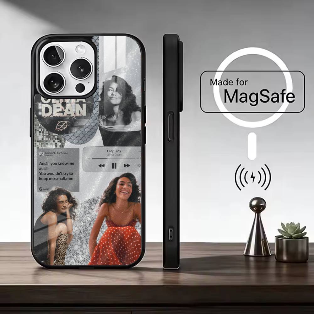 British singer O-Olivia Dean Phone Case For iPhone17,16,15,14,13,12,11 Plus,Pro Magnetic For Magsafe Wireless Charging