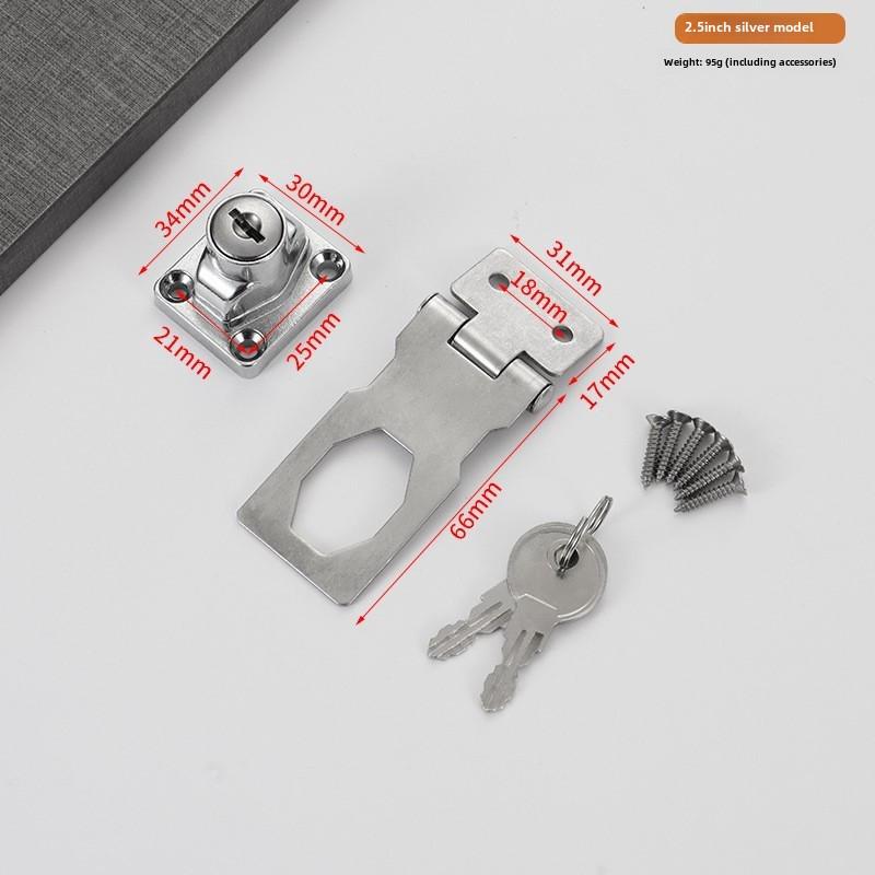 

Утолщенный противоугонный замок из нержавеющей стали с ключом и складной коробкой-пряжкой