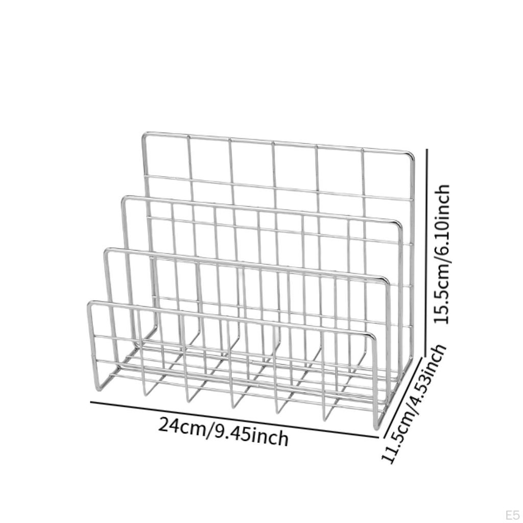 Compact Letter Organizer for Magazines And Newspapers On Desktop