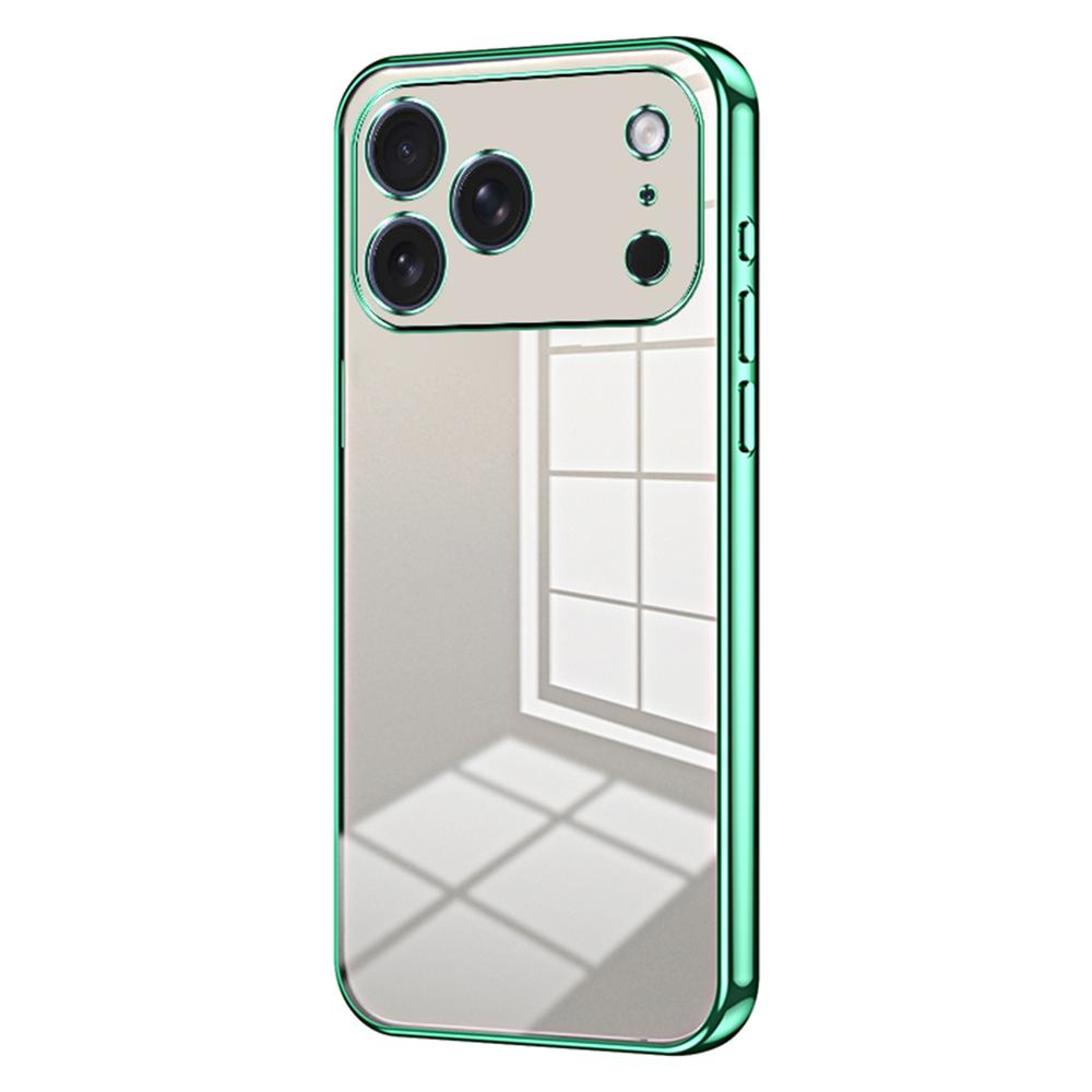 Etui do iPhone 17 Pro Max z galwanizowaną ramką, miękkie etui TPU na telefon