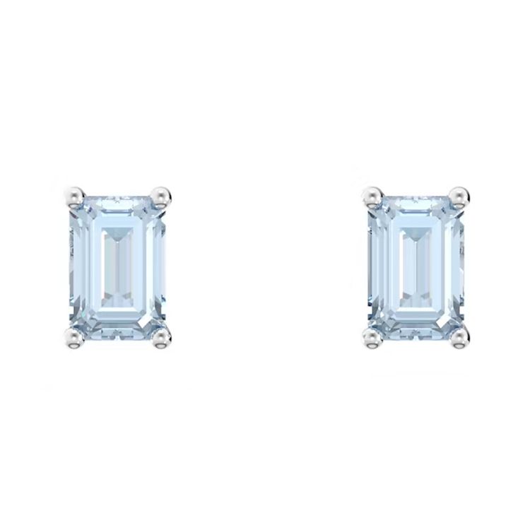 Swarovski Stilla Rhodium Plated Earrings Women earrings 5639134 Box (Random Color)