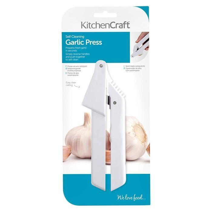 Presse-ail - KITCHEN CRAFT - KCGARLIC - Plastique - Blanc - 32 x 32 x 22 cm