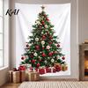 Wall Tapestry for Party Merry Christmas Tapestry, Hanging Fabric Backdrop, Xmas Tree Winter Holiday Art Living Room, Bedroom Decoration, 59"