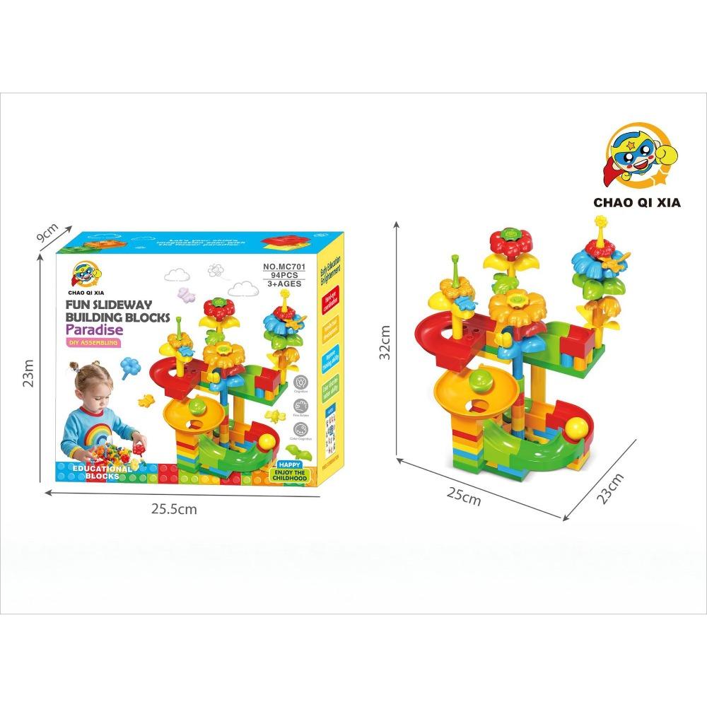 

Горка Конструктор Сад Детский Трек с шариками Сделай сам Сборка Крупные детали Развивающие игрушки Мальчики и девочки