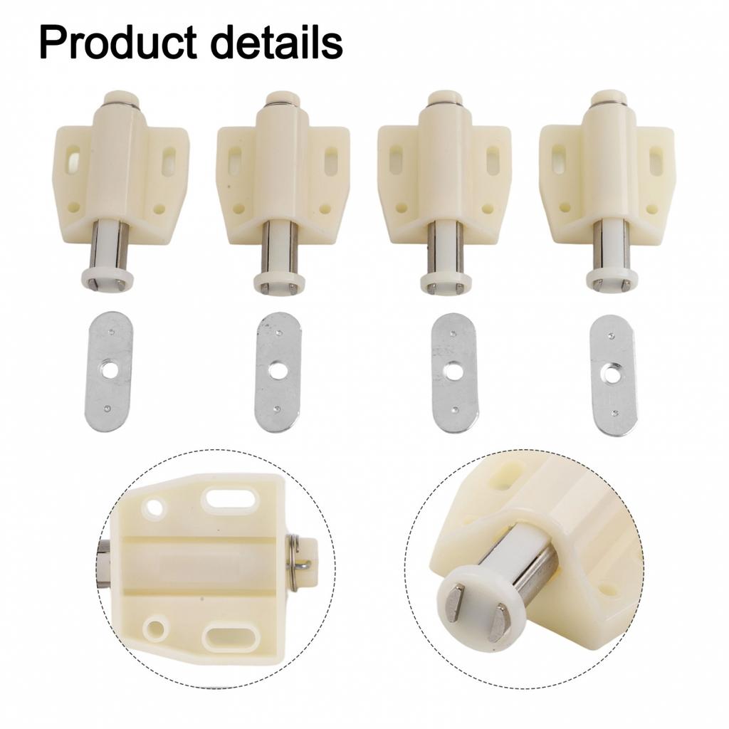 Wardrobes Bathroom Touch Latch Push To Open 4pcs/set ABS
