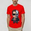 Terminator 80s Unisex T Shirt Funny Tee Shirt Short Sleeve Round Neck Tshirt Cotton Birthday Present Tops