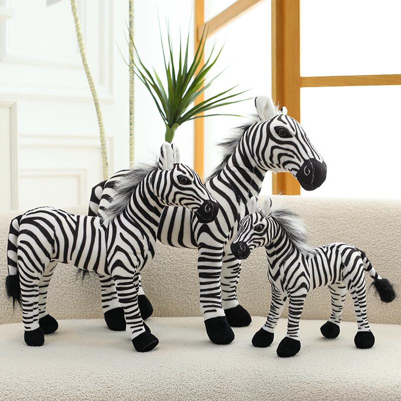 Cross-Border Plush Toy: Zebra & Reindeer - Forest Friends Series
