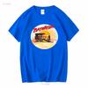 Baywatch Airbrush White Adult T Shirt Vintage Washed Top For Everyday Wear Stretched Stylish Casual Unisex Slightly