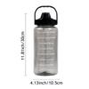 2L Water Bottle with Time Marker, Leak Proof, Non-Slip, Plastic  Portable Travel Water Bottle Fitness Cup With Cute Stickes
