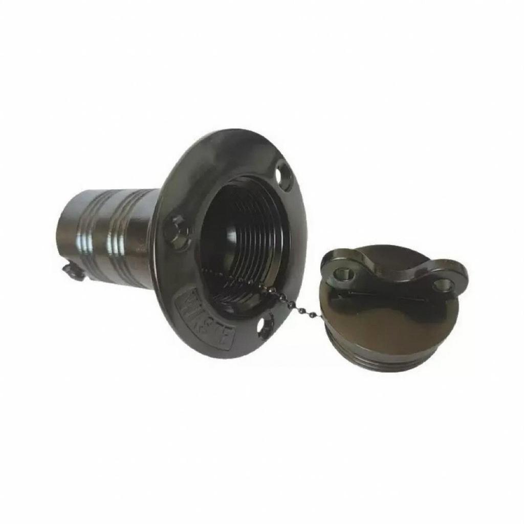 Deck Fill with Tethered Cap Waterproof Chain Flush for RVs