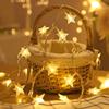 LED String Lights Outdoor Snowflake Chain Lights Garland Lights Bulb Fairy Lights Party Home Wedding Garden Christmas Decor