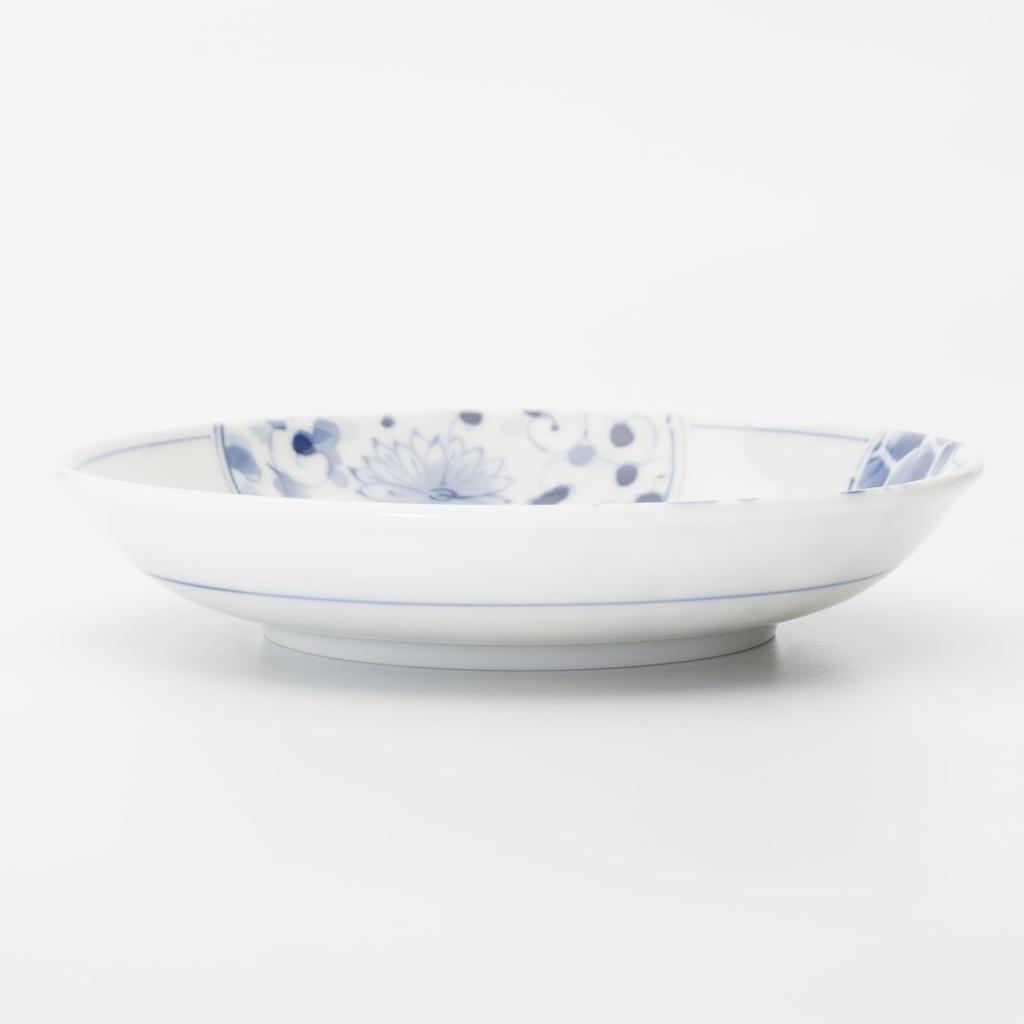 Mino ware dinnerware set of 5 plates and side approximately microwave and dishwasher made in product number 564631 "Hana Imari" dishes, 16.5cm