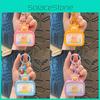Adorable Silicone Bear Night Light Keychain Cute Cartoon Design For Gifts