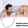 Adjustable Nipple Clamps Double-Chain Breasts Clips Sex Toys Couples Stimulate Fetish Role Play & Intimate Foreplay Sex Toys