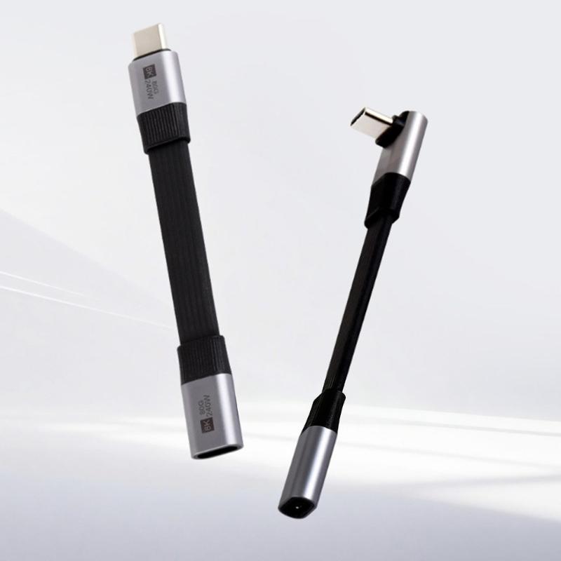 USB4 V2.0 Type C Extension Cable 80Gbps Data Transfer 8K Video Output Fast Charging For Laptop Phone And Monitor