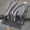 Sciarpa in cashmere spessa ed estesa autunno e inverno 2024, versatile sciarpa calda da donna, sciarpa a doppia faccia, scialle