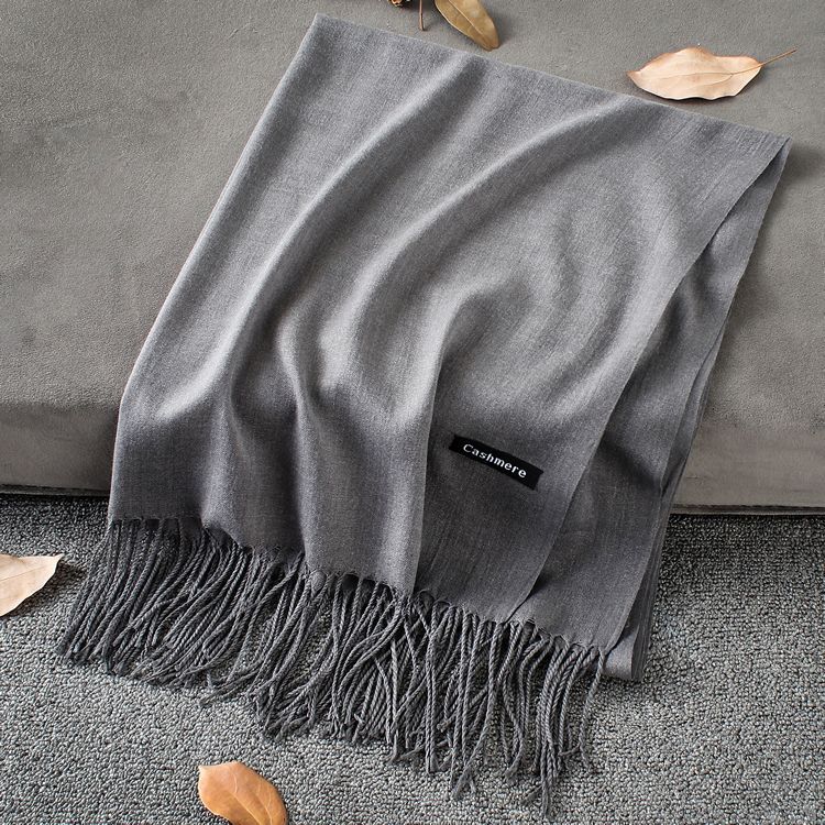 Sciarpa in cashmere spessa ed estesa autunno e inverno 2024, versatile sciarpa calda da donna, sciarpa a doppia faccia, scialle