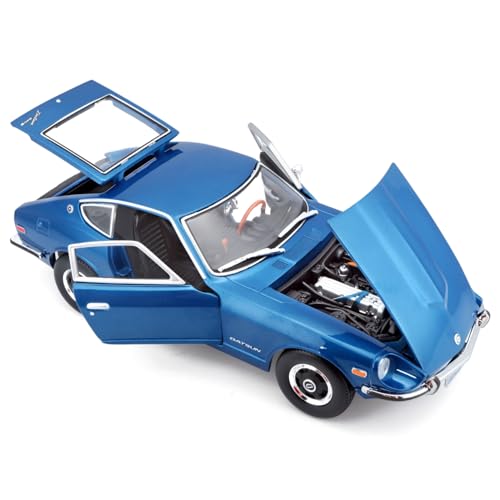 Maisto 1/18 Scale Nissan Datsun 240Z 1971 Blue / Diecast Model Car, Finished Product, 31170 BU